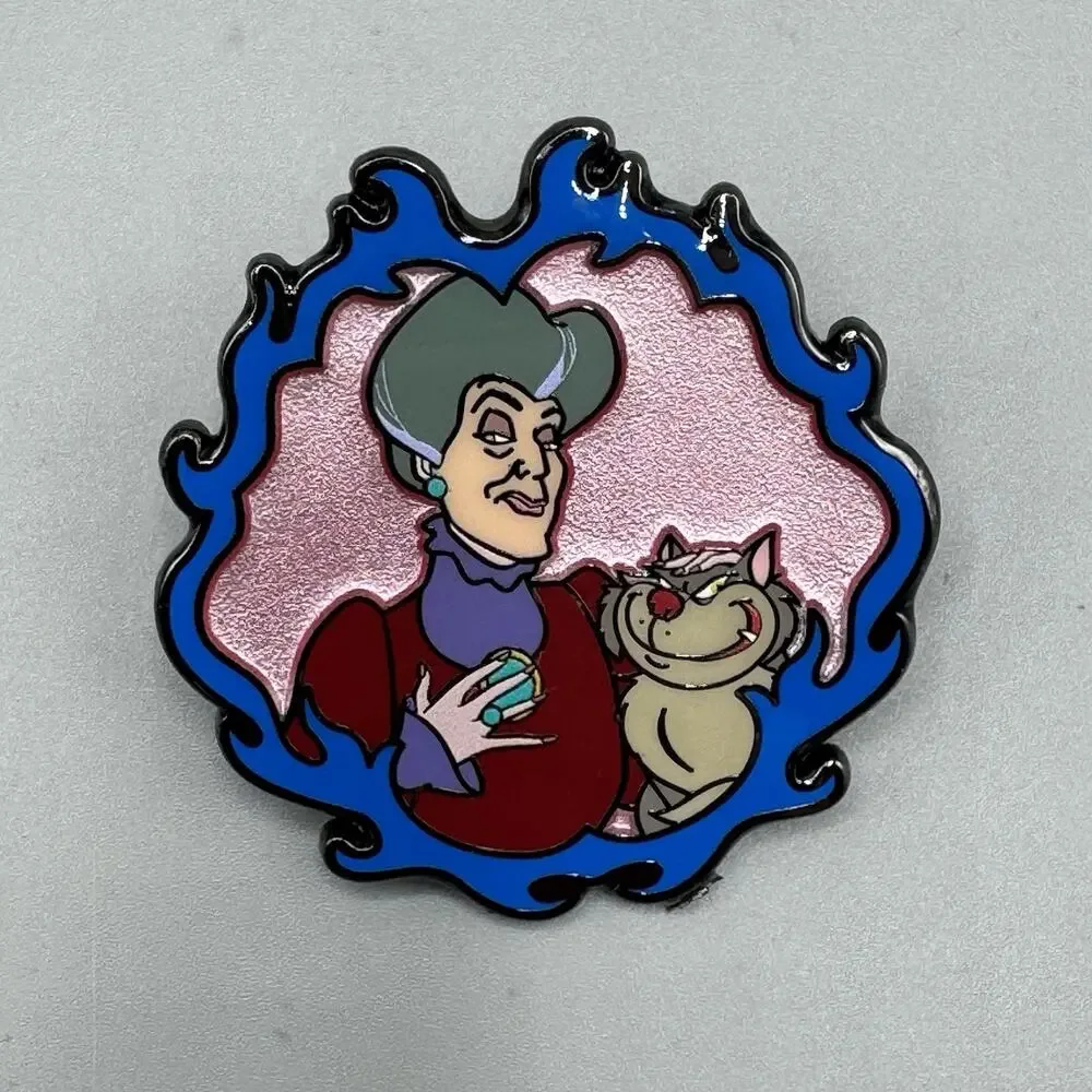 Disney Villains & Sidekicks Blind Pins New - LADY TREMAINE & LUCIFER Cinderella
